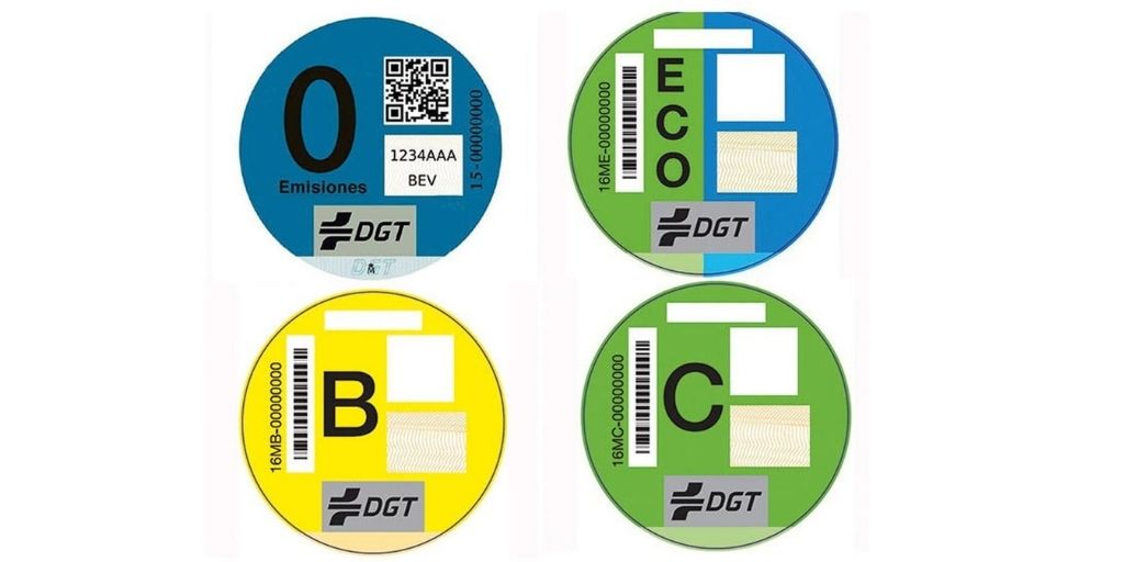 significado etiqueta de los coches
